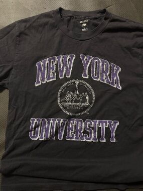 NYU Charcoal Grey Graphic Tee